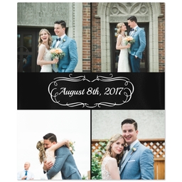 50x60 Plush Fleece Blanket with Family Scroll design