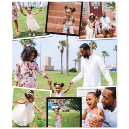 50x60 Plush Fleece Blanket with Snapshot Frames design