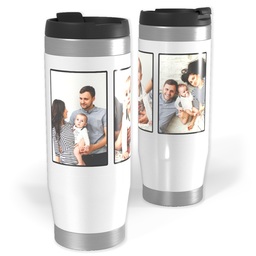 Photo Travel Tumbler with 3 Collage With Black Border design