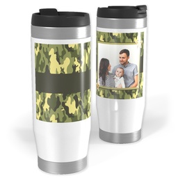 Photo Travel Tumbler with Camo design