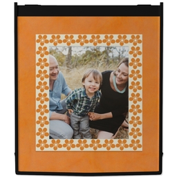 Grocery Tote with Flower Frame design