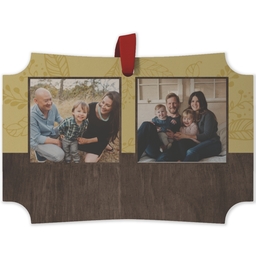 Maple Ornament - Modern Corner with Woodland design