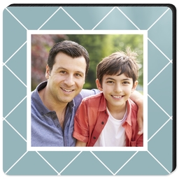 High Gloss Easel Print 5x5 with Argyle design