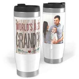Photo Travel Tumbler with World's Best Natural Grandpa design