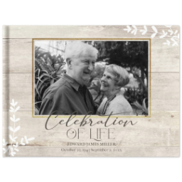 11x14 Layflat Photo Book, Matte Finish Cover with Life Celebration design