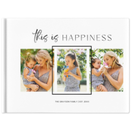 11x14 Layflat Photo Book, Matte Finish Cover with Life is Beautiful design