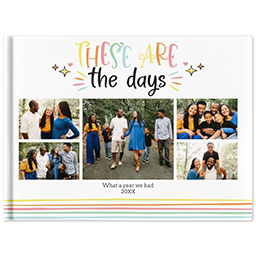11x14 Layflat Photo Book, Matte Finish Cover with Our Days design