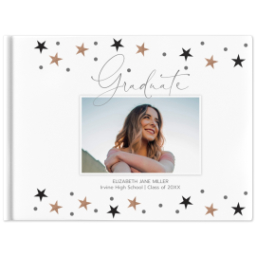 11x14 Layflat Photo Book, Matte Finish Cover with Shining Star design