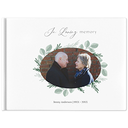 11x14 Layflat Photo Book, Matte Finish Cover with Sweet Remembrance design