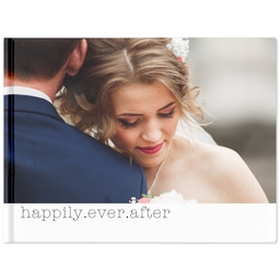 11x14 Layflat Photo Book, Matte Finish Cover with Fairytale Wedding design