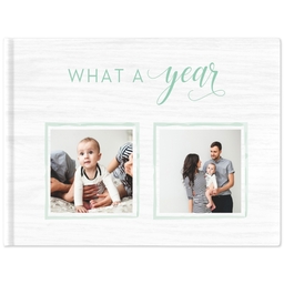 11x14 Layflat Photo Book, Matte Finish Cover with What a Year design