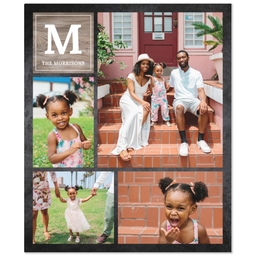 50x60 Fleece Blanket with Chalkboard design