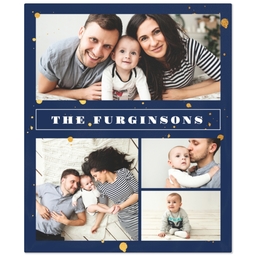 50x60 Fleece Blanket with Gold Splatters design