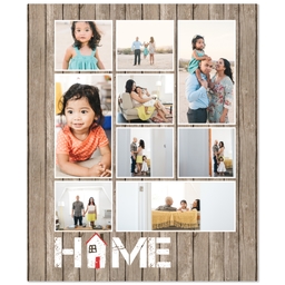 50x60 Fleece Blanket with Home Icon design