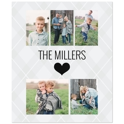 50x60 Fleece Blanket with Bold Heart design