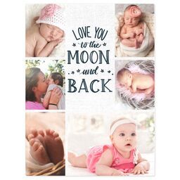30x40 Mink Fleece Photo Blanket with Celestial Love design