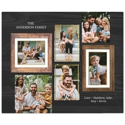 50x60 Fleece Blanket with Christmas Collage Frame design