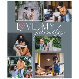 50x60 Fleece Blanket with Love My Family design