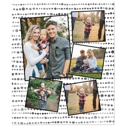 50x60 Fleece Blanket with Modern Collage design