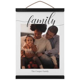 Hanging Canvas 12x16 with The Family Name design