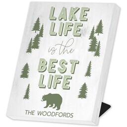 Same Day Desk Canvas 8" x 10" with Lake Life design