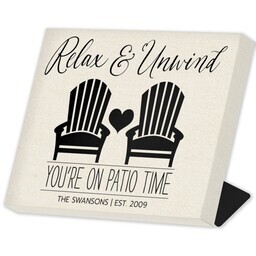 Same Day Desk Canvas 8" x 10" with Patio Time design