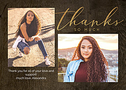 5x7 Greeting Card, Matte, Blank Envelope with Abundant Gratitude design