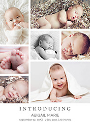 5x7 Greeting Card, Matte, Blank Envelope with Introductory Collage design