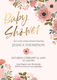 5x7 Greeting Card, Matte, Blank Envelope with Blossom & Bloom design