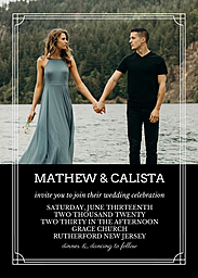 5x7 Greeting Card, Matte, Blank Envelope with Classic Invite design