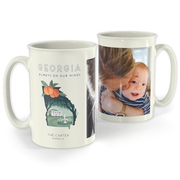 Bistro Photo Mug, 18oz with Scenic View Georgia design