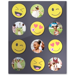 Metal Print 8x10 with Emoji Fun design