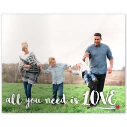 Metal Print 8x10 with Need Love design