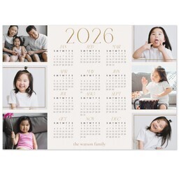 Same Day Magnet 5x7 with Framed In Gold design