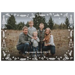 Same Day Magnet 4x6 with White Christmas design