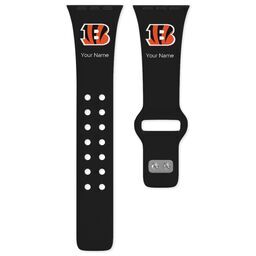 38 Long Apple Watch Band - Sports Teams with Cincinnati Bengals design