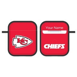 Licensed & Printed Apple Airpods 1st & 2nd Generation Case with Kansas City Chiefs 4 design
