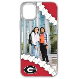 Transparent iPhone 11 Case with Georgia Bulldogs design