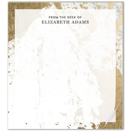 Notepad with Metallic Marble design