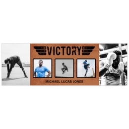 2x6 Same-Day Photo Banner with Get Into The Game design