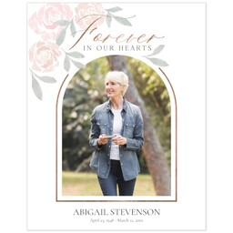 Poster, 11x14, Glossy Poster Paper with Gentle Blooms design