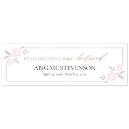 2x6 Same-Day Photo Banner with Gentle Blooms design