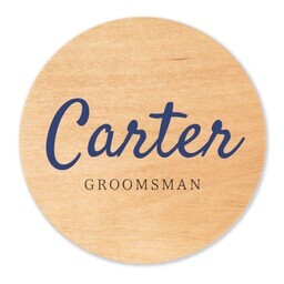 Magnetic Wooden Bottle Opener with Groomsman design