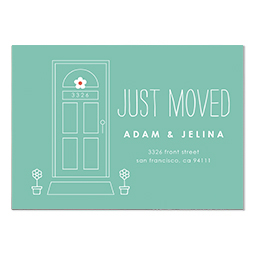 4.25x6 Postcard  with Moving In Style Non Photo design