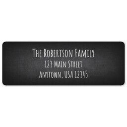 Address Label Sheet with Chalkboard design