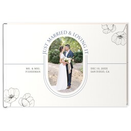 Wedding Guestbook with Peony & Paper design