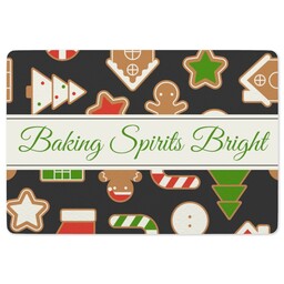 Rectangle Sticker 3"x2" with Baking Spirits Bright design