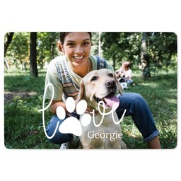 Rectangle Sticker 3"x2" with Loveable Pet design