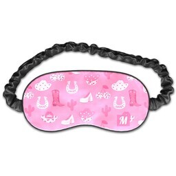 Travel Eye Mask with Cowgirl Eye Mask design