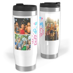 Photo Travel Tumbler with Grandma Heart design